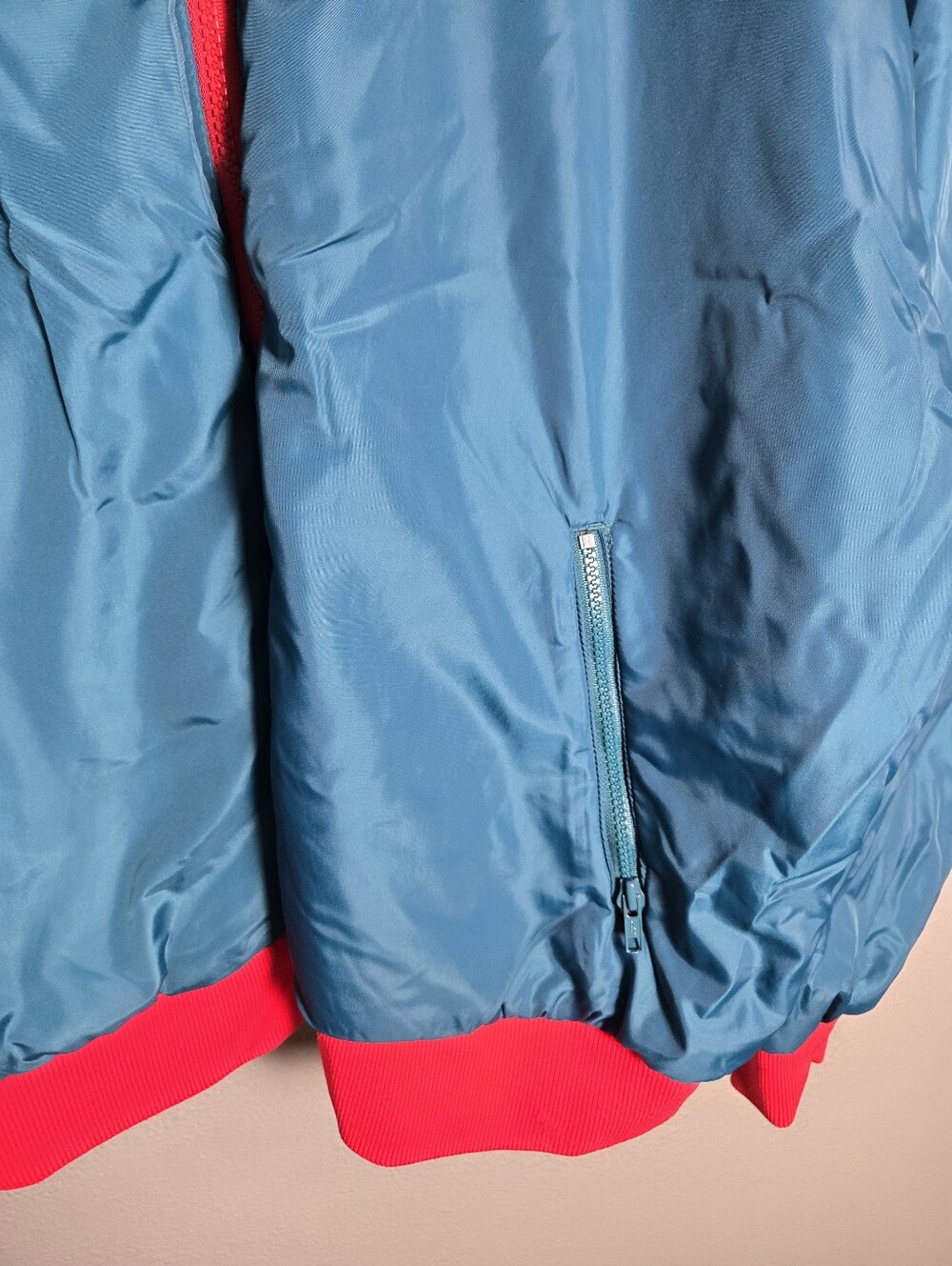 80's Columbia Red & Teal Reversible  Coat Size XL - Picture 5 of 15